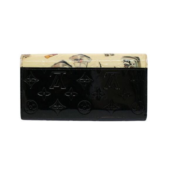 Pre Loved LOUIS VUITTON  Monogram Vernis Portefeiulle Sarah Wallet White M50371 - Picture 2 of 10